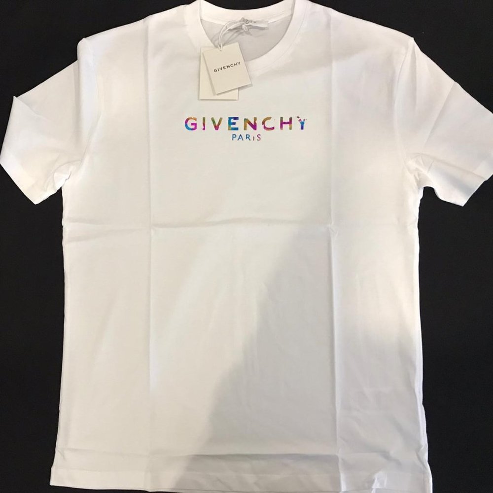 Givenchy casual T-shirt Men's  Short Sleeve Cotton